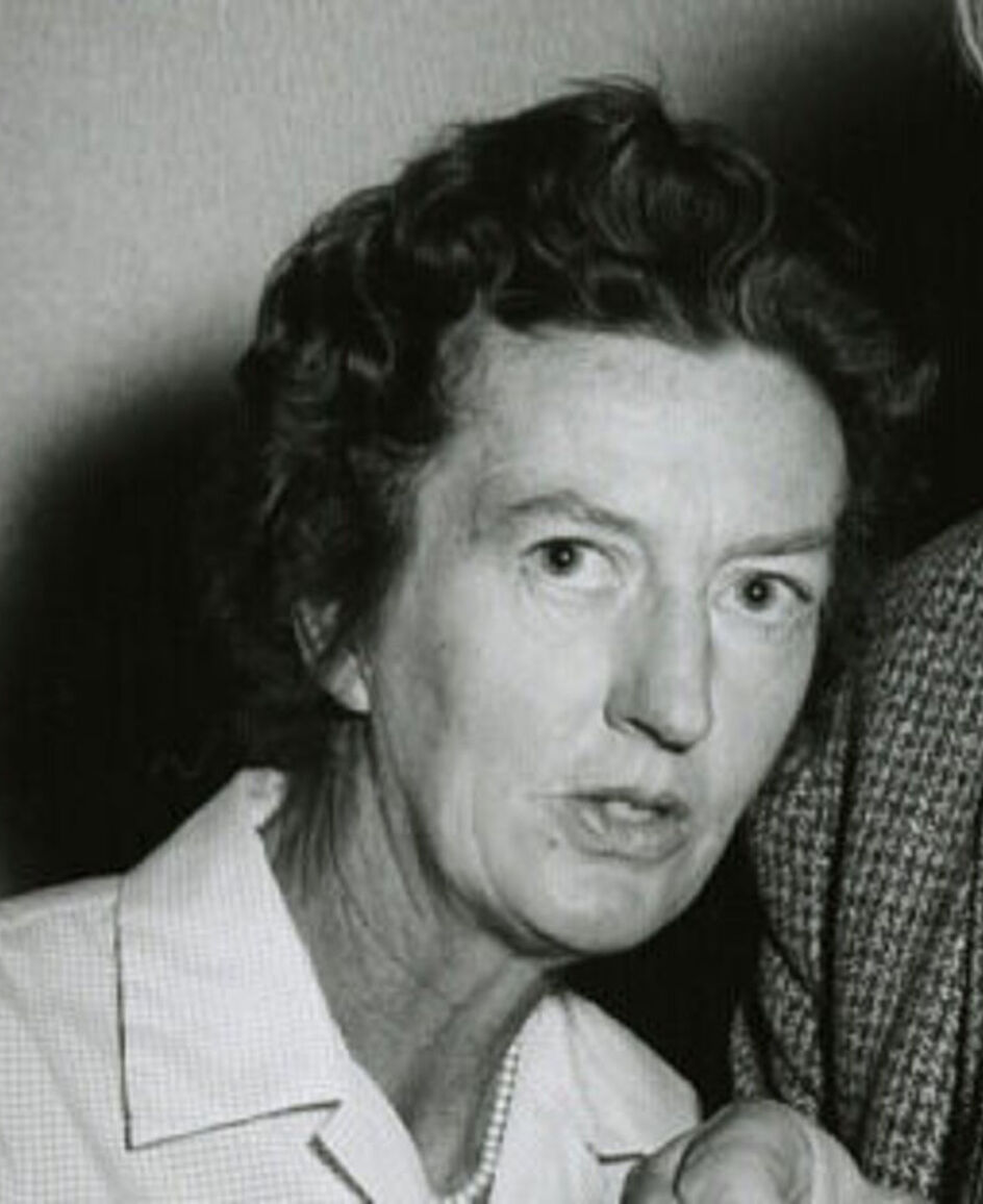 Close up picture of Mary Leakey