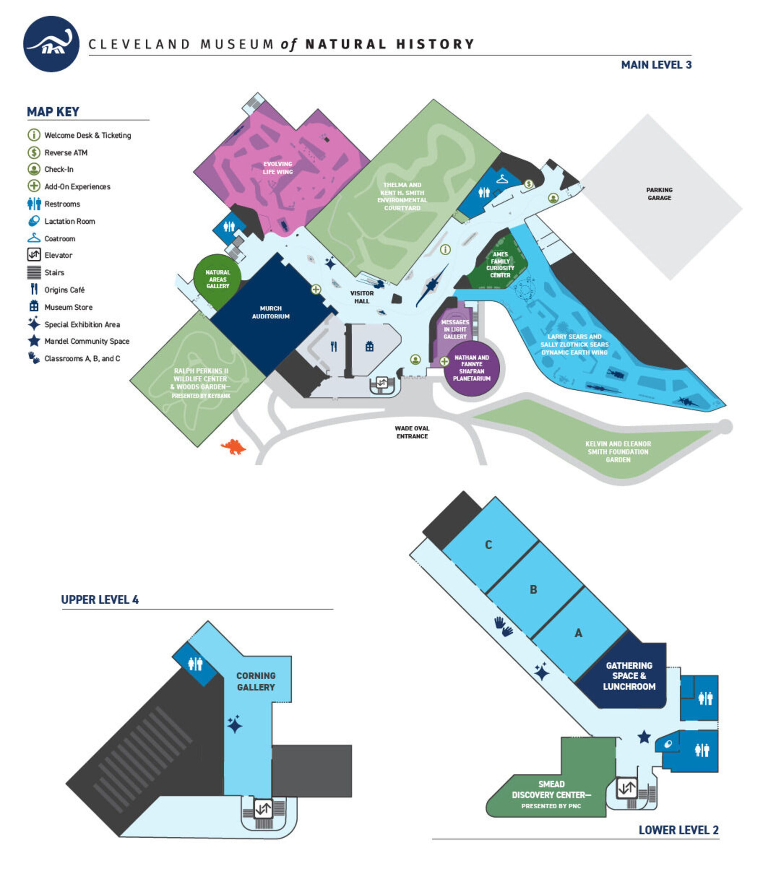 Image displaying a map of the Cleveland Museum of Natural History.